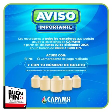 ATENCIÓN GANADORES